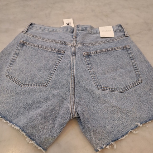 New Z Supply Everyday Hi-Rise Denim Shorts Sz 28 Cutoff Indigo 4" inseam Western - Picture 8 of 8